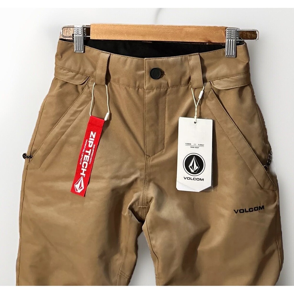 NWT Volcom Freakin Youth Snow Chino Sz Small 8 Zip Pockets $115 Grow Tech